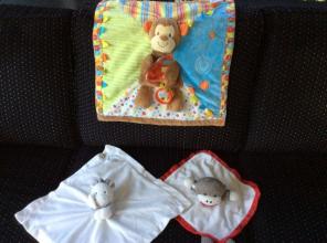 Lot Of Three Baby Blankies