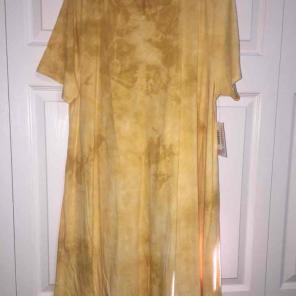 XL tie dye Carly LuLaRoe yellow