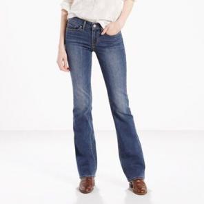 Levi Dark Denim Wide Leg Jeans