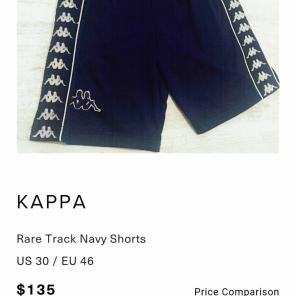 Rare navy Kappa track shorts!