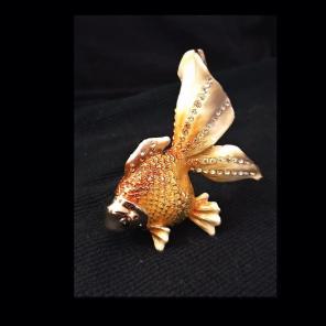 Koi Gold Fish Trinket Box