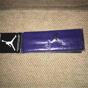 New Nike Jordan Headband Purple Black