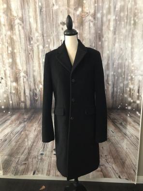 J Crew Black Long Heavy Coat T14