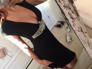 BEAUTIFUL Crystal Black Party Dress