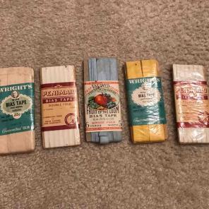Vintage bias tape sewing accessories