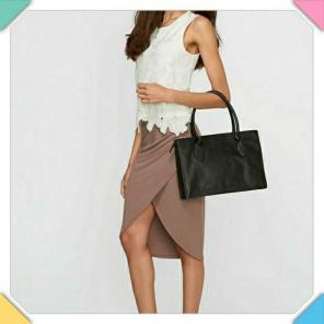 2X, Plus Wrap Skirt, Taupe, NWOT