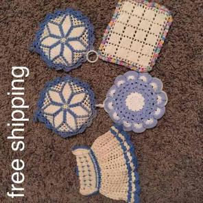 Handmade vintage crochet doily