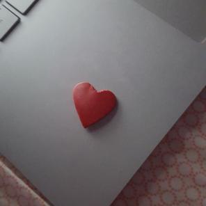 Polymer clay heart