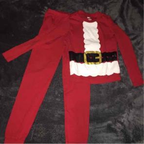 Santa pajamas (size 8)