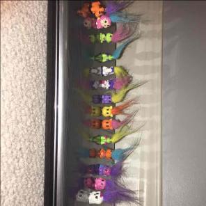 Lot of 14 squinkies with hair