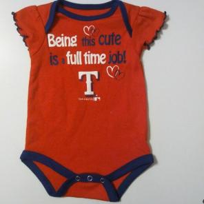 Girls Texas Rangers Oncie
