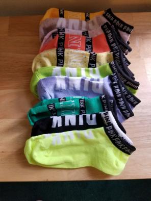 10 PAIRS OF PINK SOCKS FREE SHIPPING