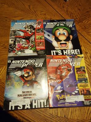 4 Nintendo Power Magazines pokemon mario