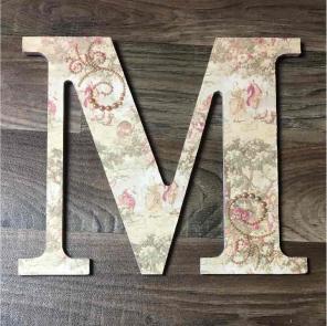 M Letter Handmade Wall Decor