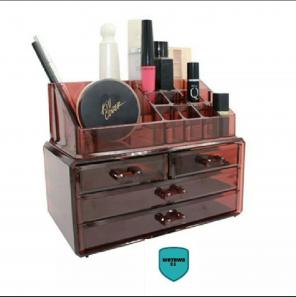 Burgundy 2PC Makeup Organizer F2Day Ship