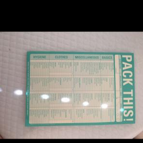 pack this list from pier 1 brand new