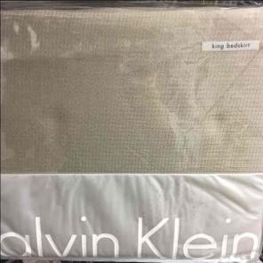 Calvin Klein Khaki King Bedskirt