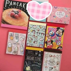 8 mini kawaii memo pads japan stationary