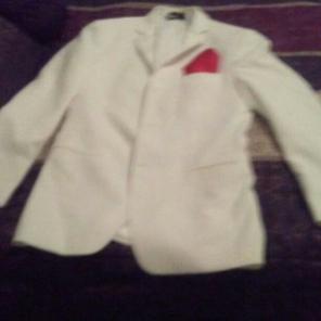 White and Red Mens Tuxedo