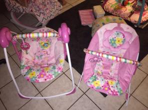 Bouncer and Swing Set