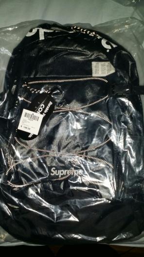 Supreme Box Logo Backpack Book Bag Black