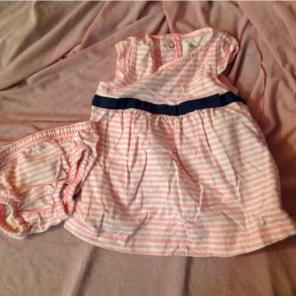 Pink stripped dress