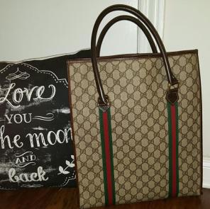Authentic Vintage Gucci Shopping Tote