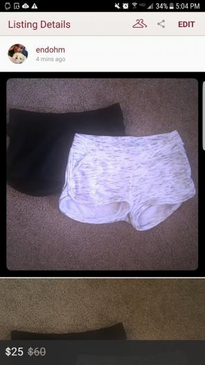 2 pair of motherhood maternity shorts