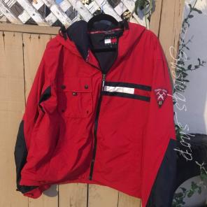 Tommy Hilfiger Red Windbreaker 2xlarge