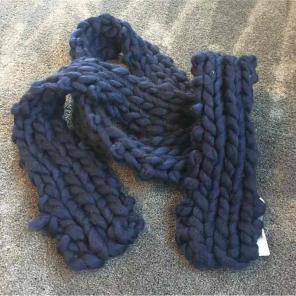 Free people navy scarf