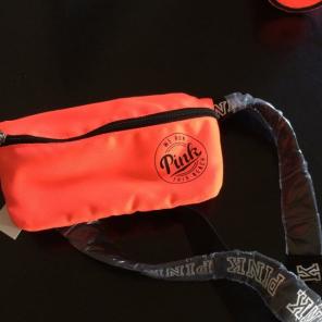 Dual Pink Fanny Pack And Cup Holder
