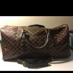 Louis Vuitton Brown Duffle Bag