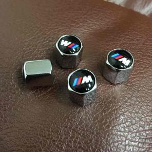 BMW m performance tire valve set emblem