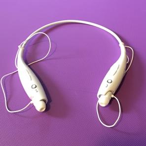 White Bluetooth Headset