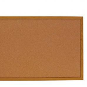 Oak finish cork bulletin board