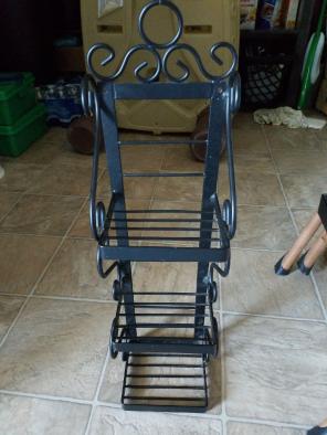 Rod iron three little shelves