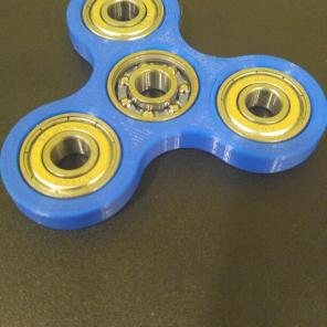 3d Printed Fidget Spinner in Blue!