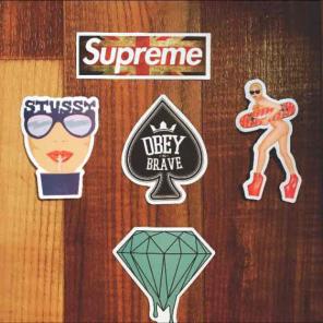 Supreme Stussy obey sticker bundle