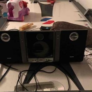 It's a radio CD player and aux player