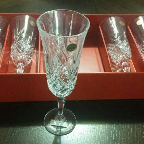 6 cristal d' Arques champagne flutes