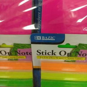 Stick On Notes Neon