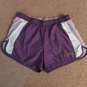 Pastel Purple Adidas Running Shorts