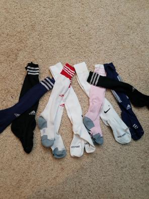Adidas and Nike socks