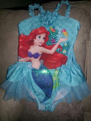 Disney girls 5/6 ariel swimsuit