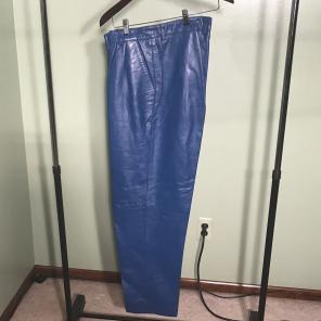 Blue Leather Pants