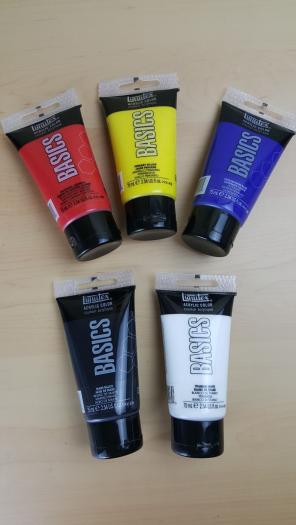 Liquitex Basics 5 Pack Acrylic Paints