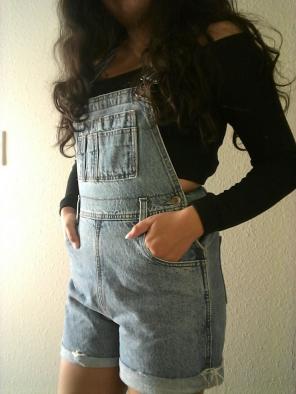 Overall shorts