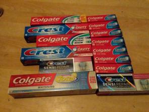 Huge lot new Colgate Crest toothpaste