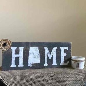 Alabama HOME Wood Pallet & Mason Jar Set