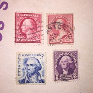 Vintage George Washington Stamps!!